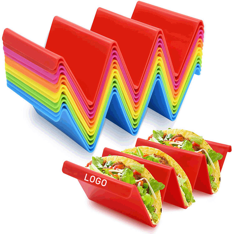Taco Holder Stands/Colorful Taco Holder Plate/Wave Shape Taco Tray 2