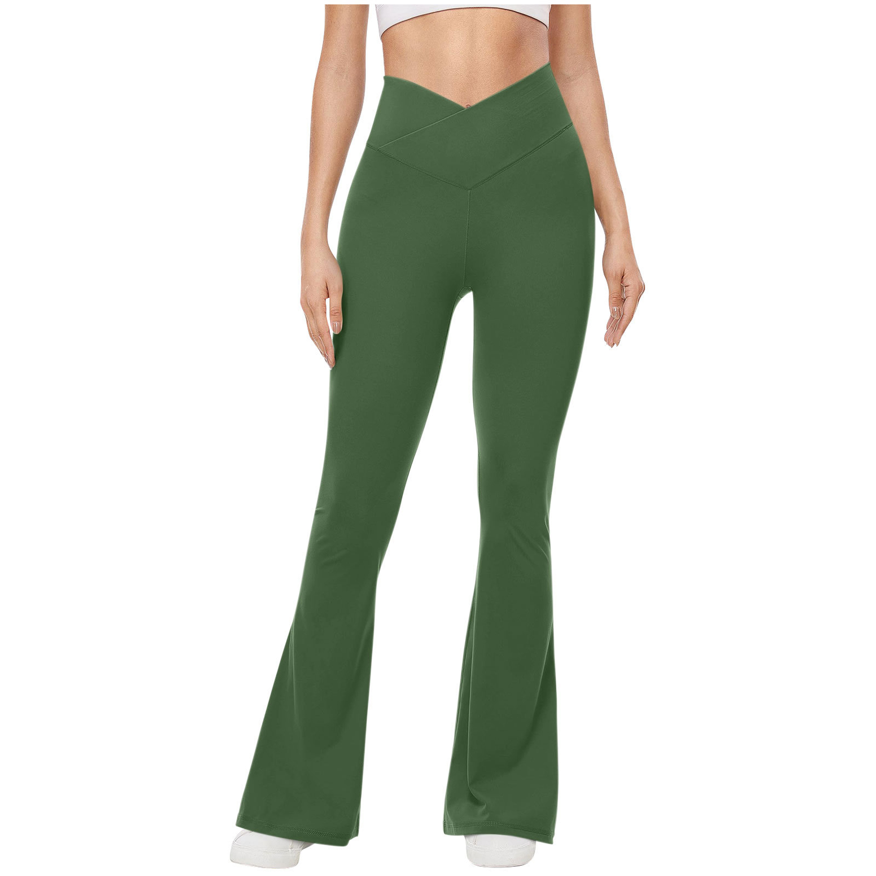 High Waisted Flare Leggings Yoga Pants 17