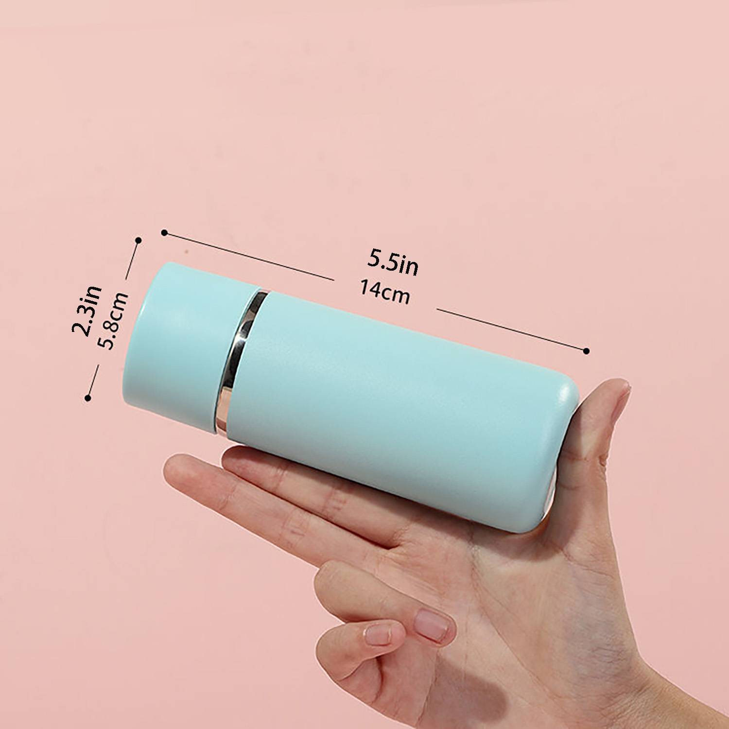 6 oz Portable Mini Stainless Steel Insulated Bottles, custom water bottle with logo imprint 4