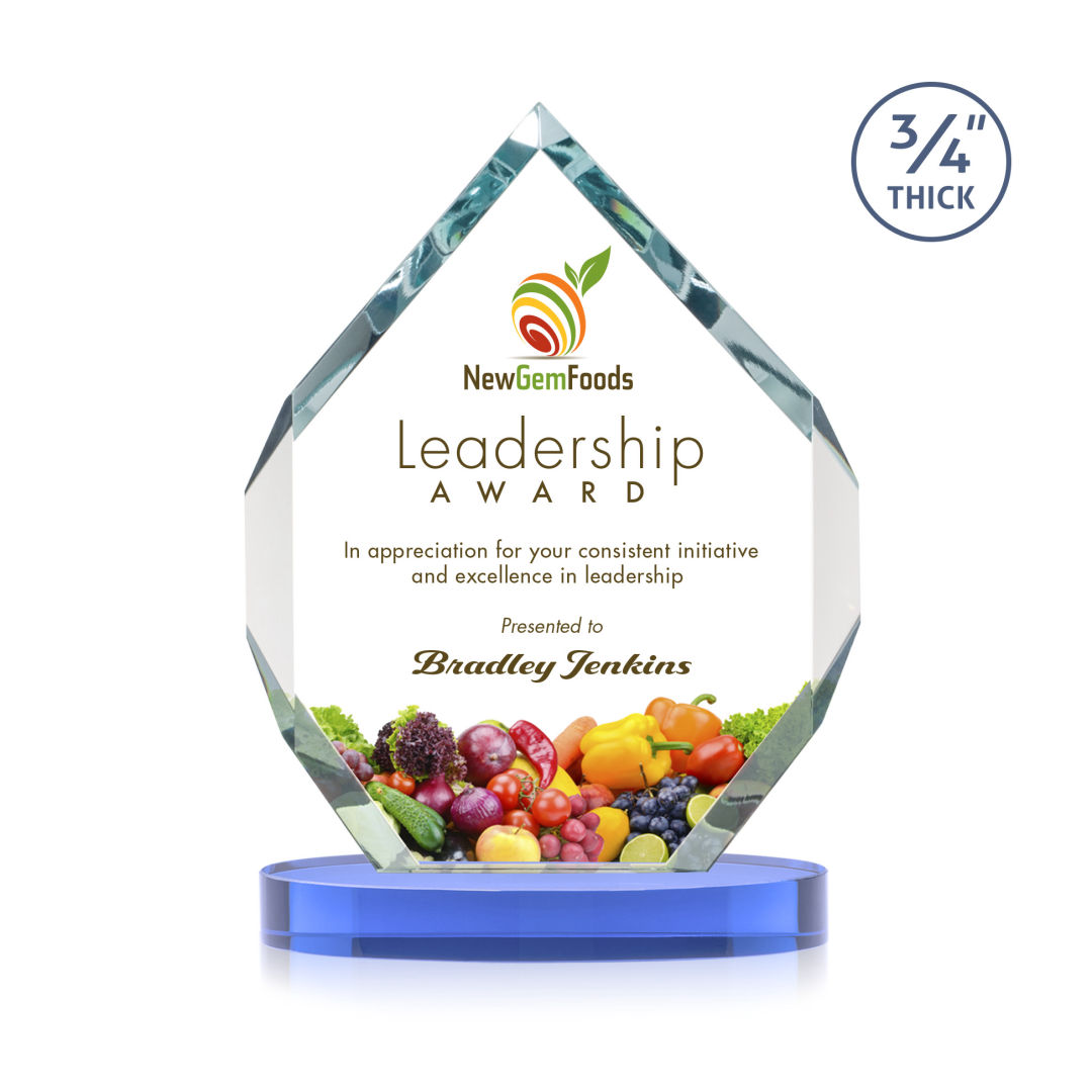 Royal Diamond VividPrint™ Award on Alberton Base - Sky Blue 9