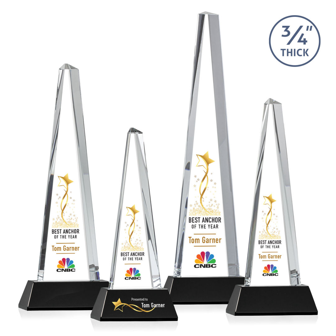 Majestic Tower VividPrint™ Award on Newhaven Base - Black 4