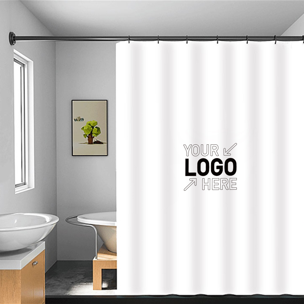 Polyester Fabric Shower Curtain with Bathroom 31.5" W x 70.9
