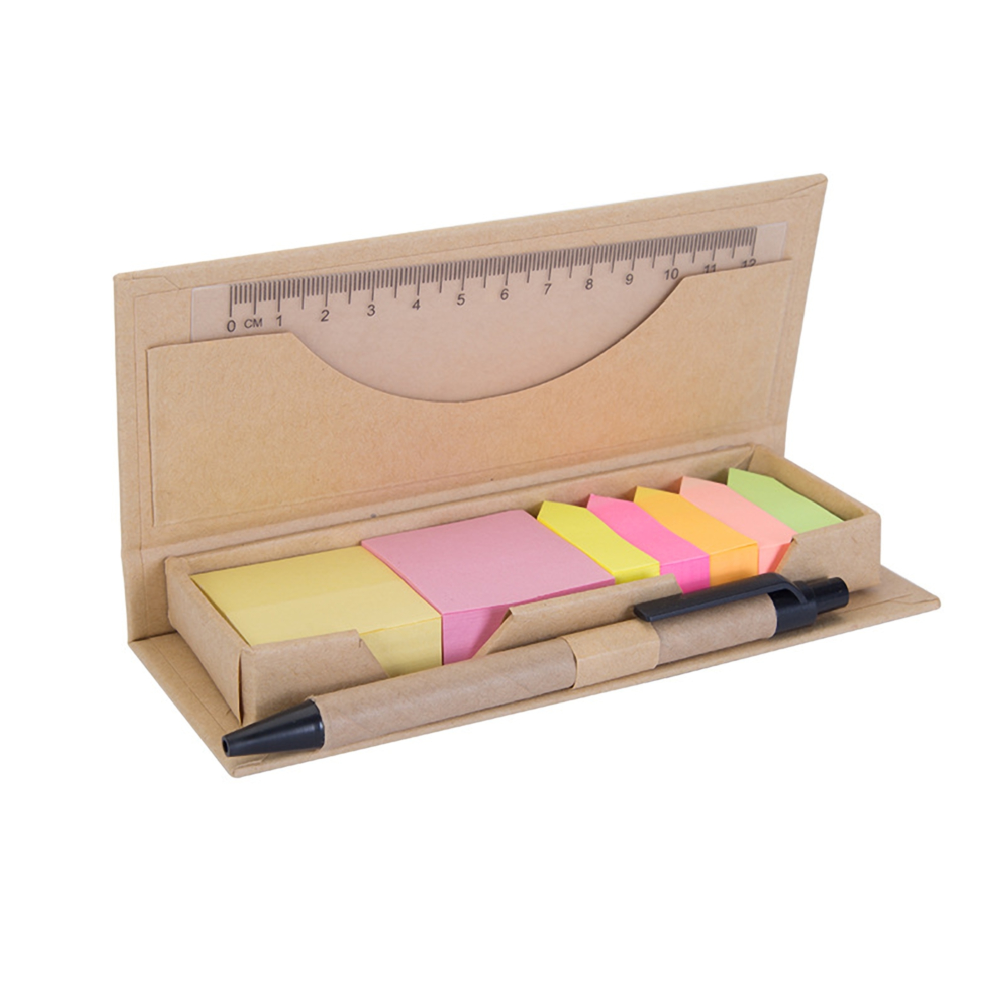 Sticky Note Set w/Ruler & Ballpoint Pen 3