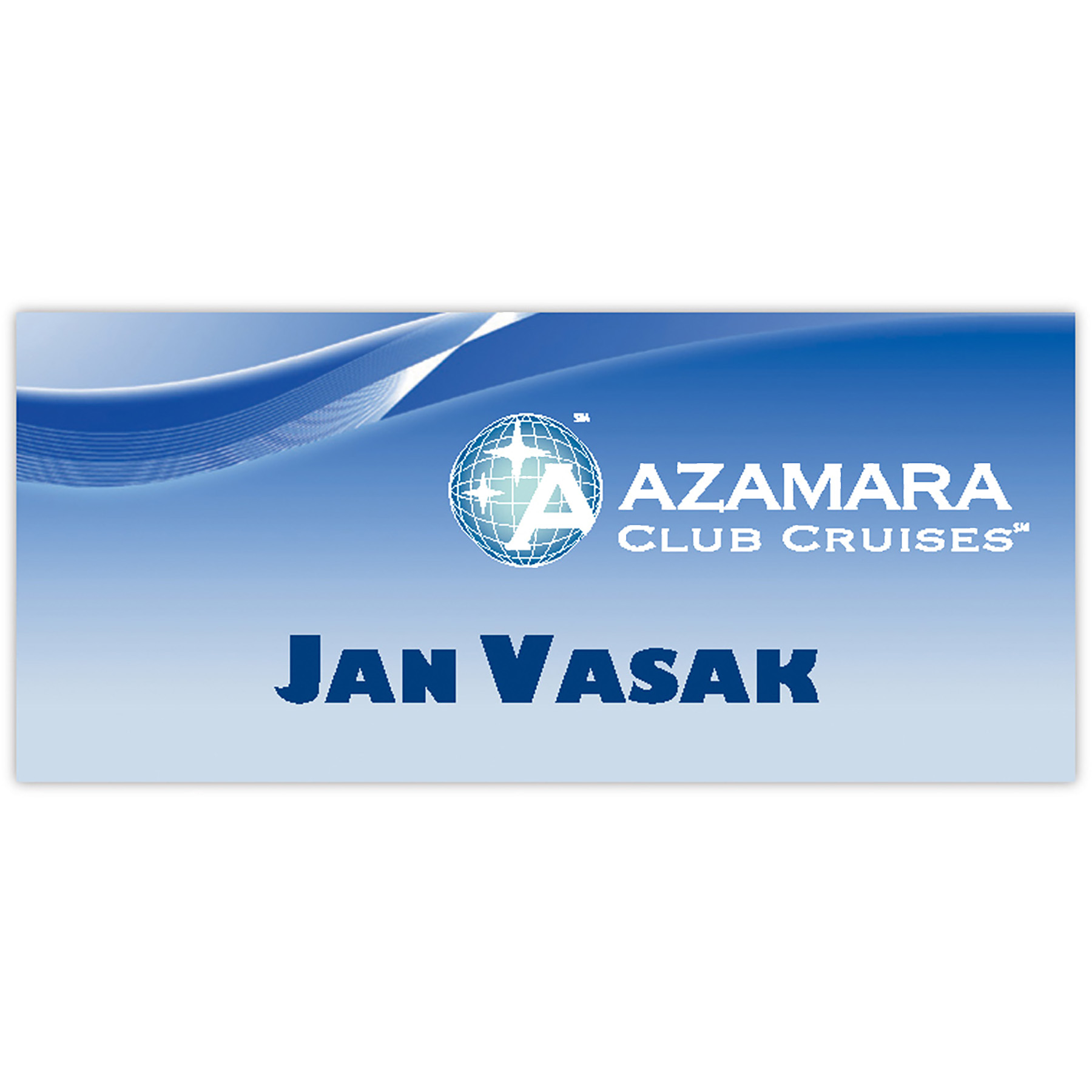 Fort Worth Plastic Name Badge: 0-3 Sq In 1