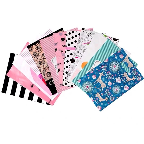 Small Plastic Die-cut Handle Gift Bag - 7" x 10.5" 7