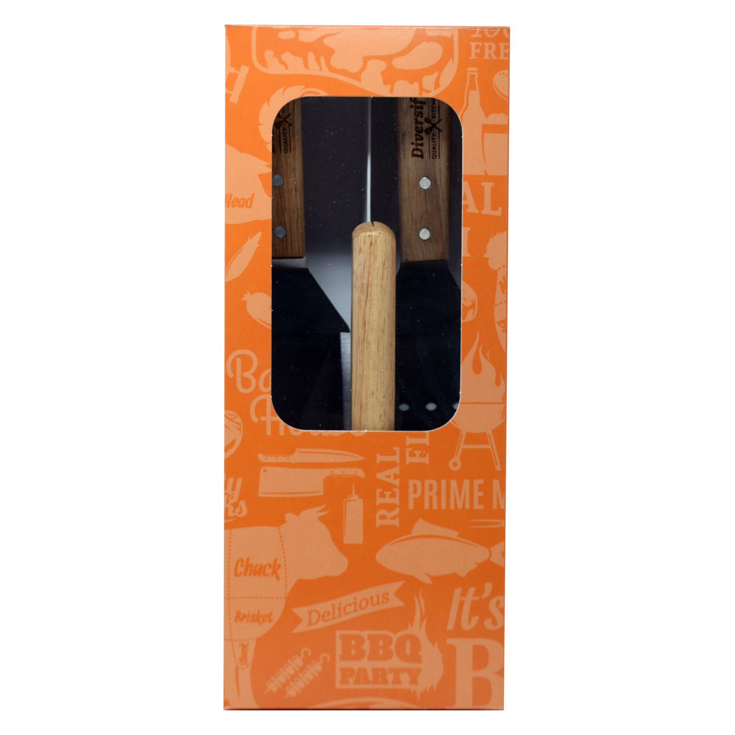 Deluxe Grilling Scraper & Flippers Set 4