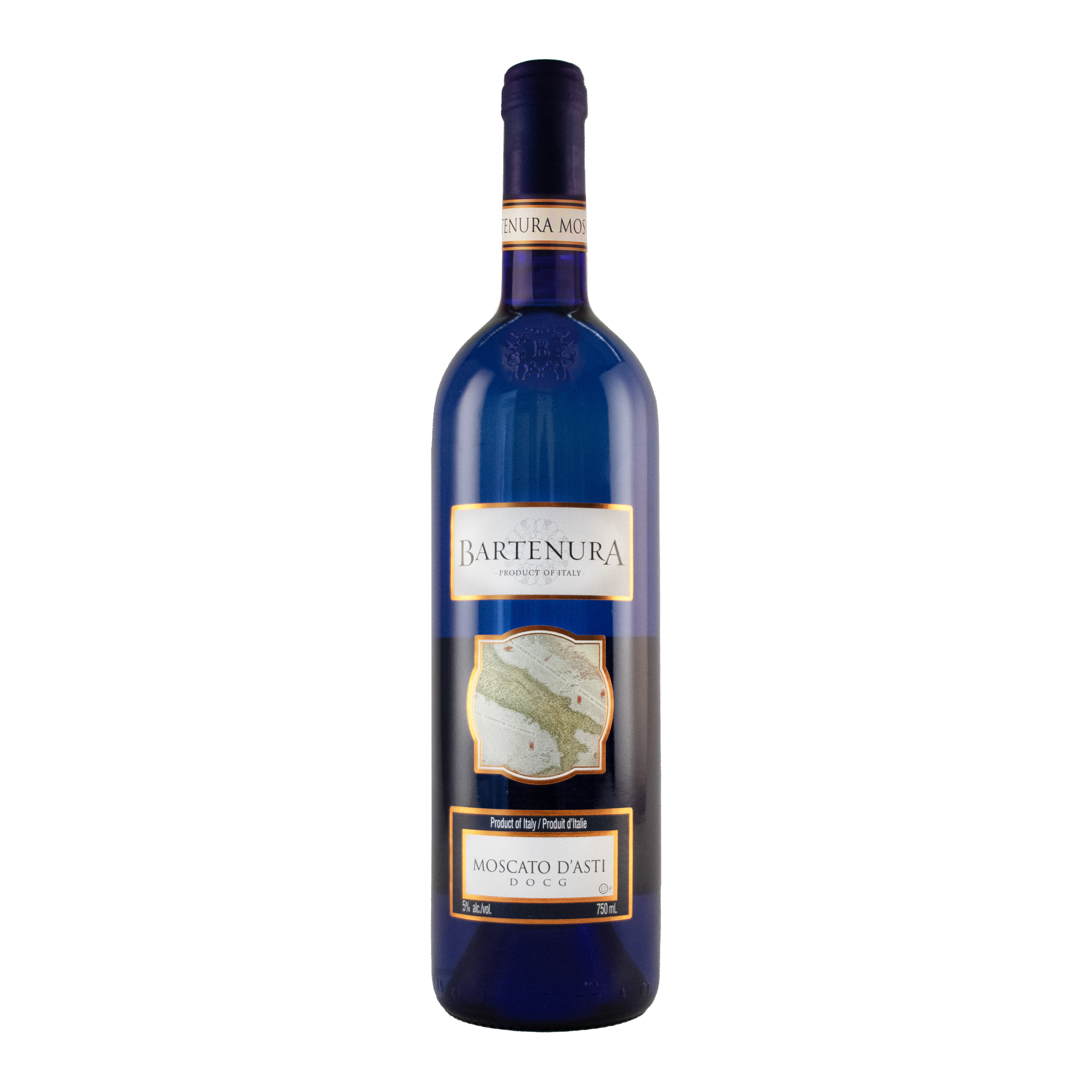 Etched Bartenura Moscato Wine Bottle 1