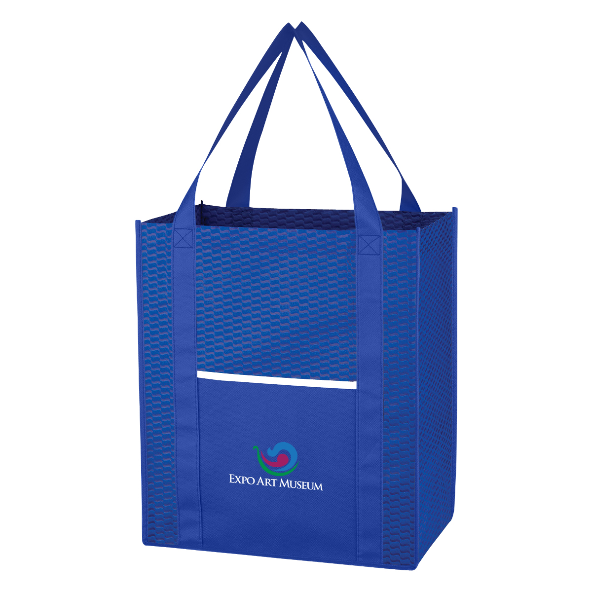 Non-Woven Wave Shopper Tote Bag 2