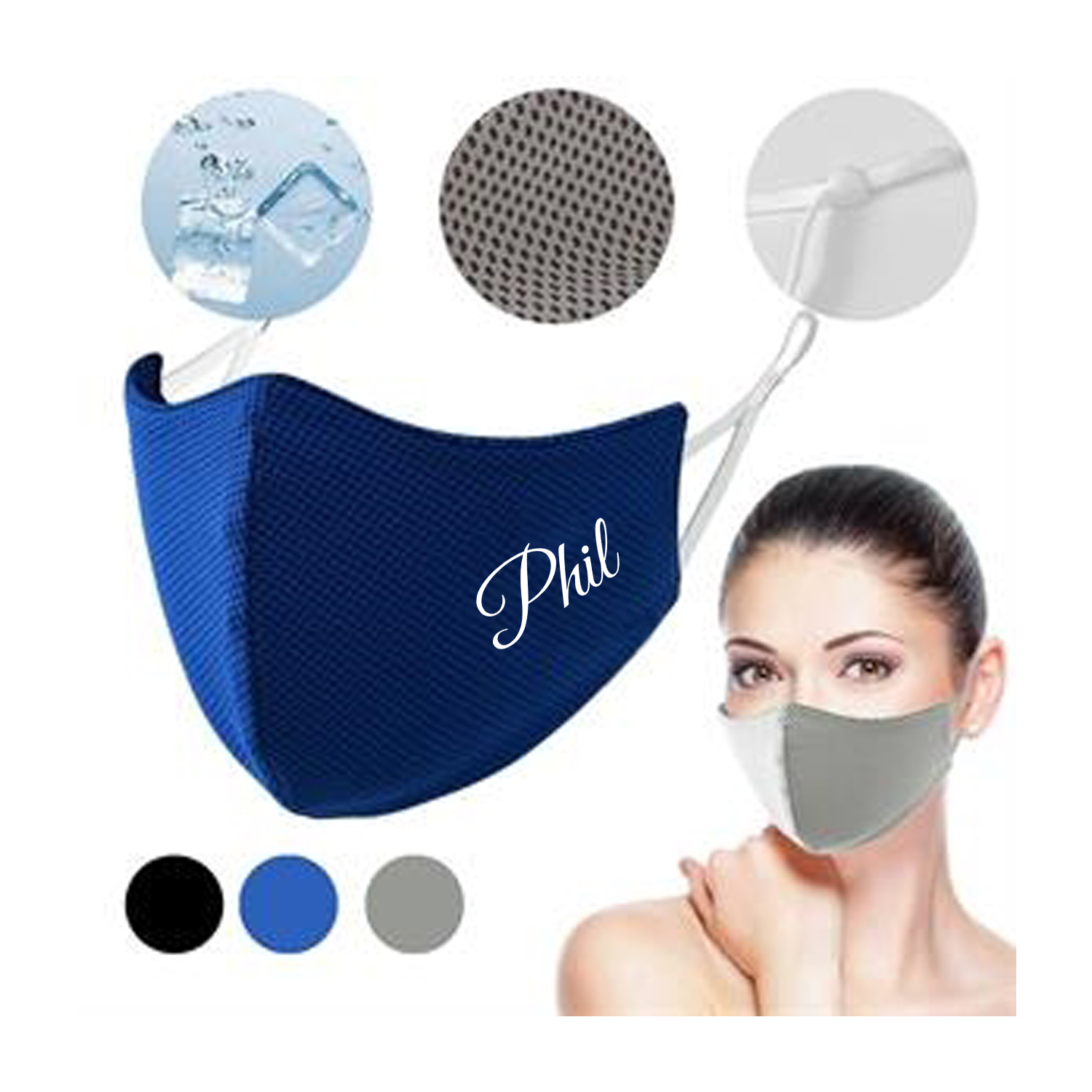 3D Mesh Cooling Face Mask 1