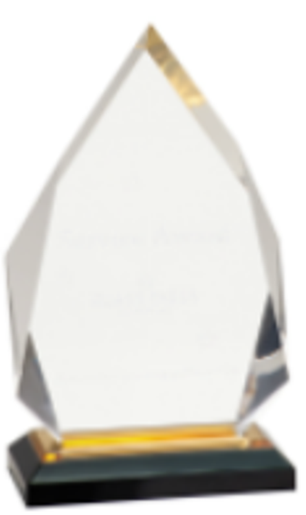 5.25" x 8.75" Gold Diamond Impress Award