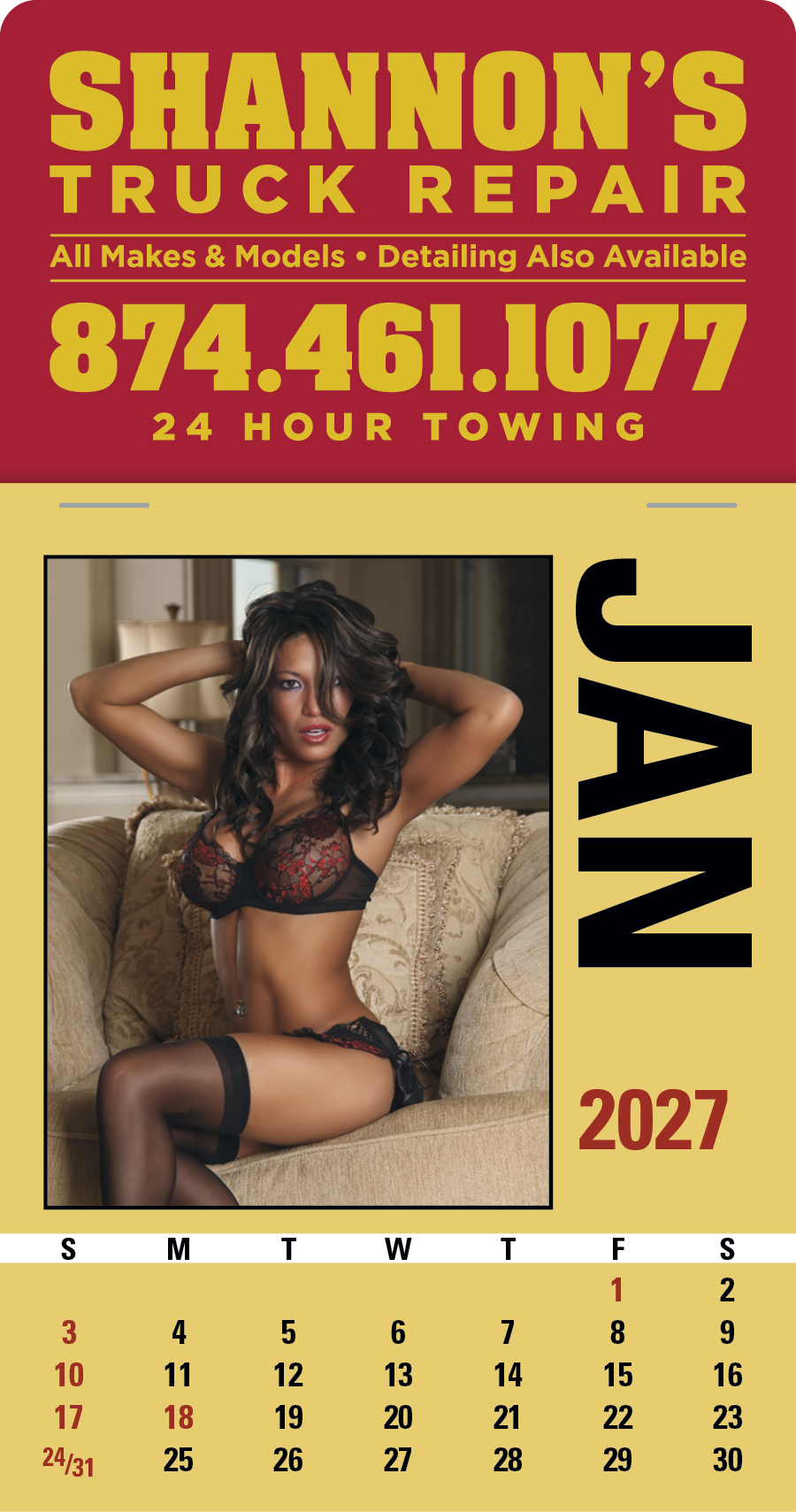 Triumph® Calendars Press-N-Stick Maiden America Calendar 9