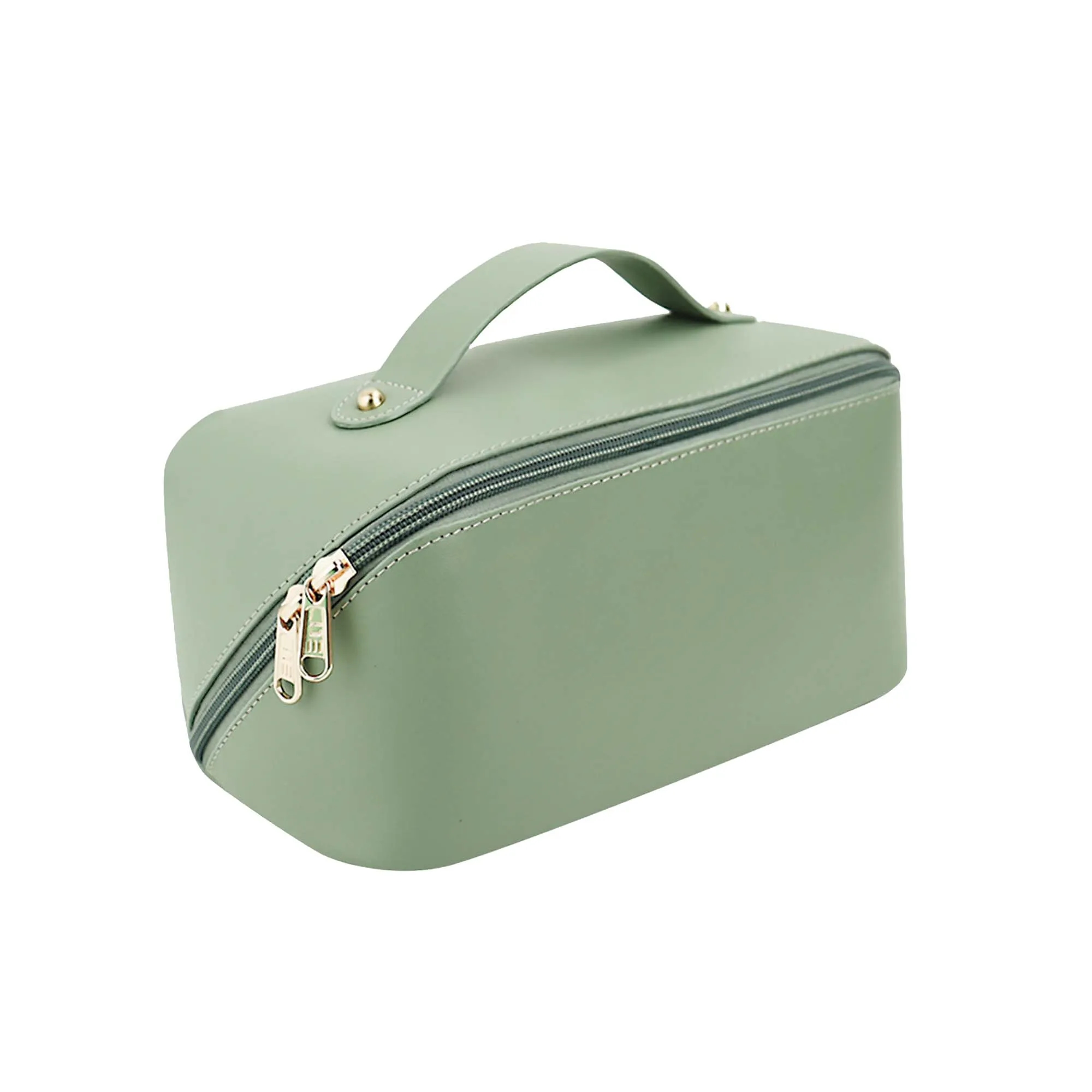 Large Capacity PU Leather Makeup Toiletry Bag 9