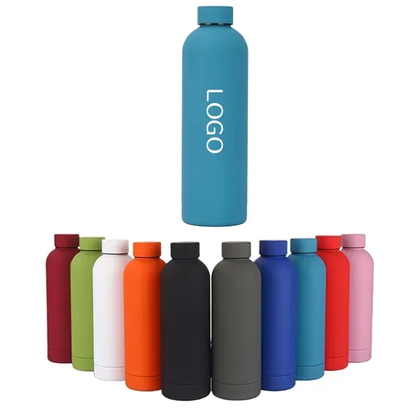 Stainless Steel Insulated Water Bottle with 17 oz Mouth 11
