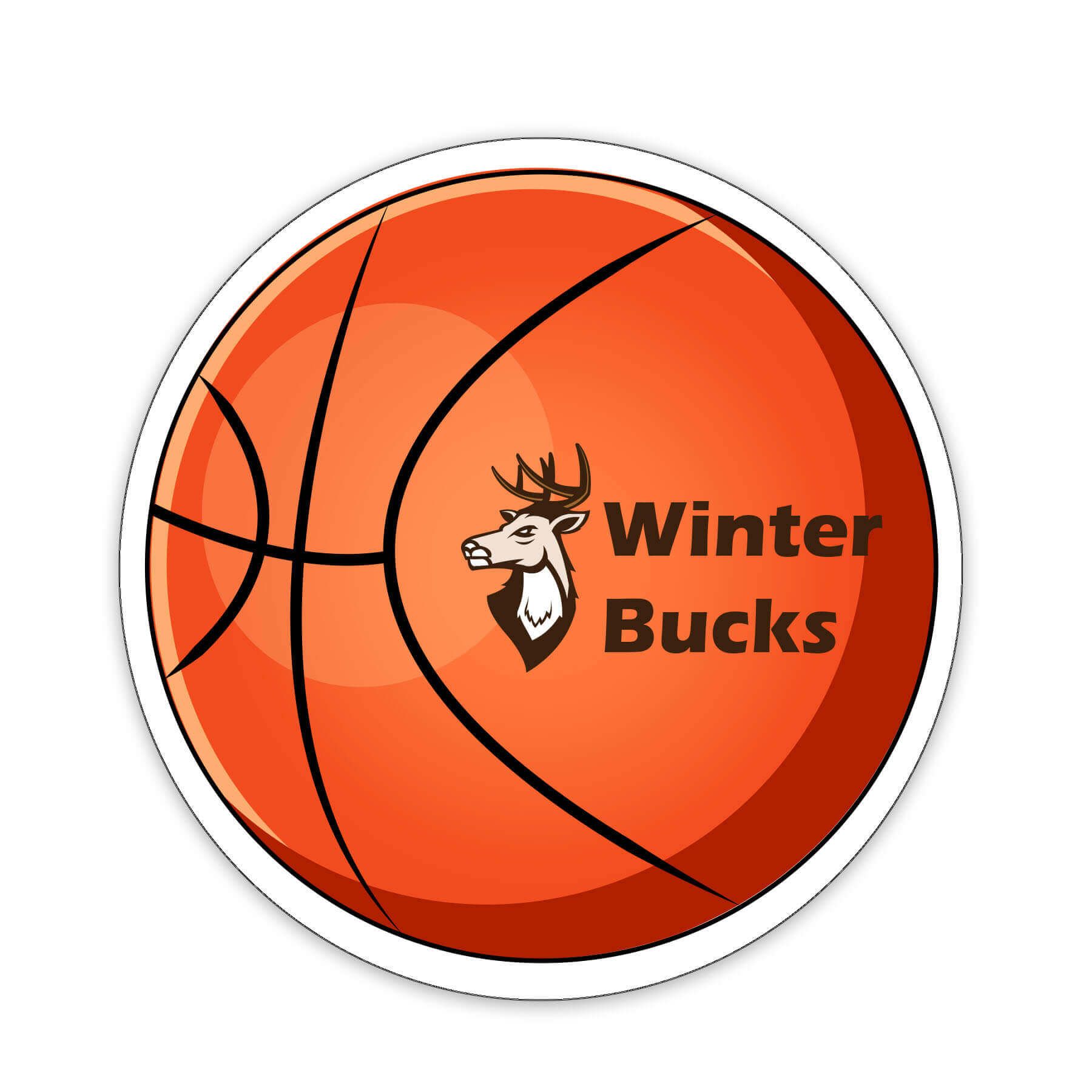 Basketball Shaped NoteKeeper™ Magnet 35 Mil 5