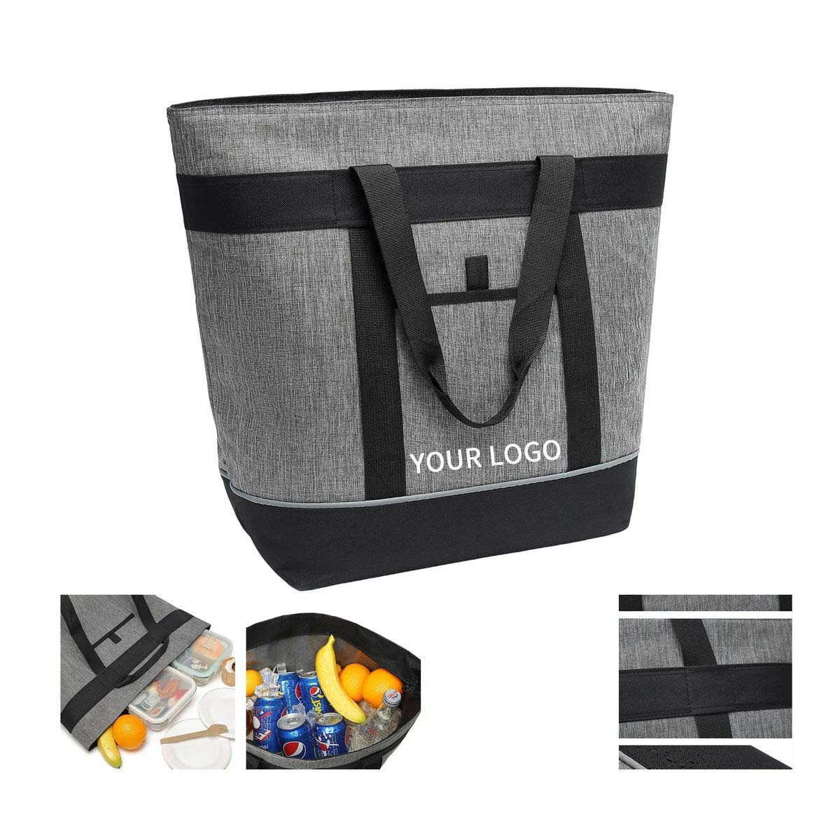 Three Layer Insulated Lunch Bag for Hot and Cold Use 2