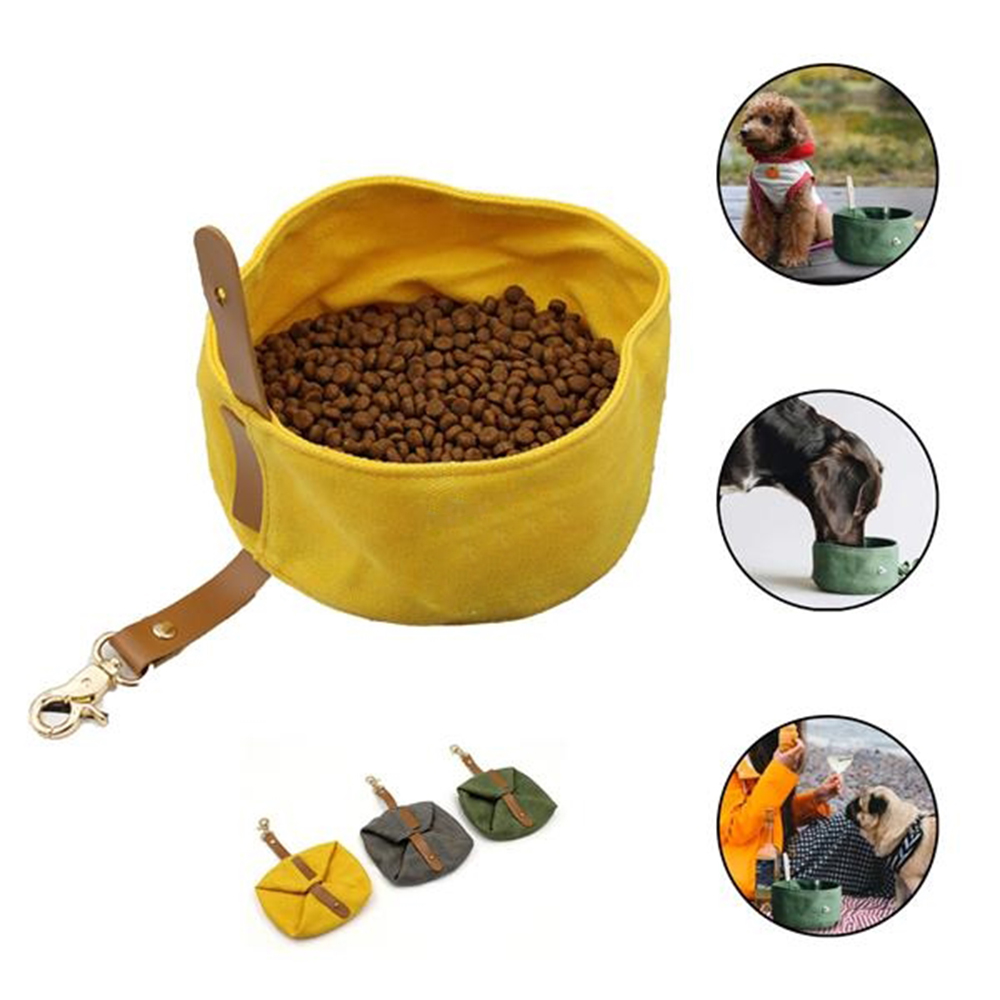 Collapsible Portable Travel Dog Bowls for Food and Water