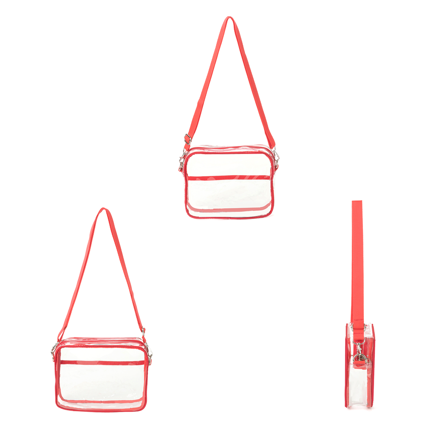 ClearPass Clear Crossbody Bag 8" x 2.5" 7