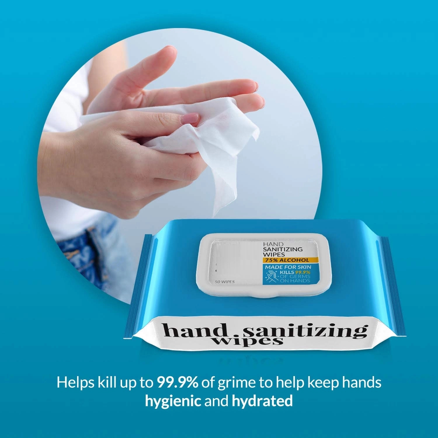 Antibacterial Sanitizer Wet Wipes 1