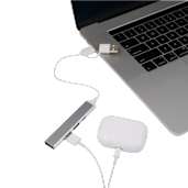 Aluminum 4-Port USB-A and C Hub 34