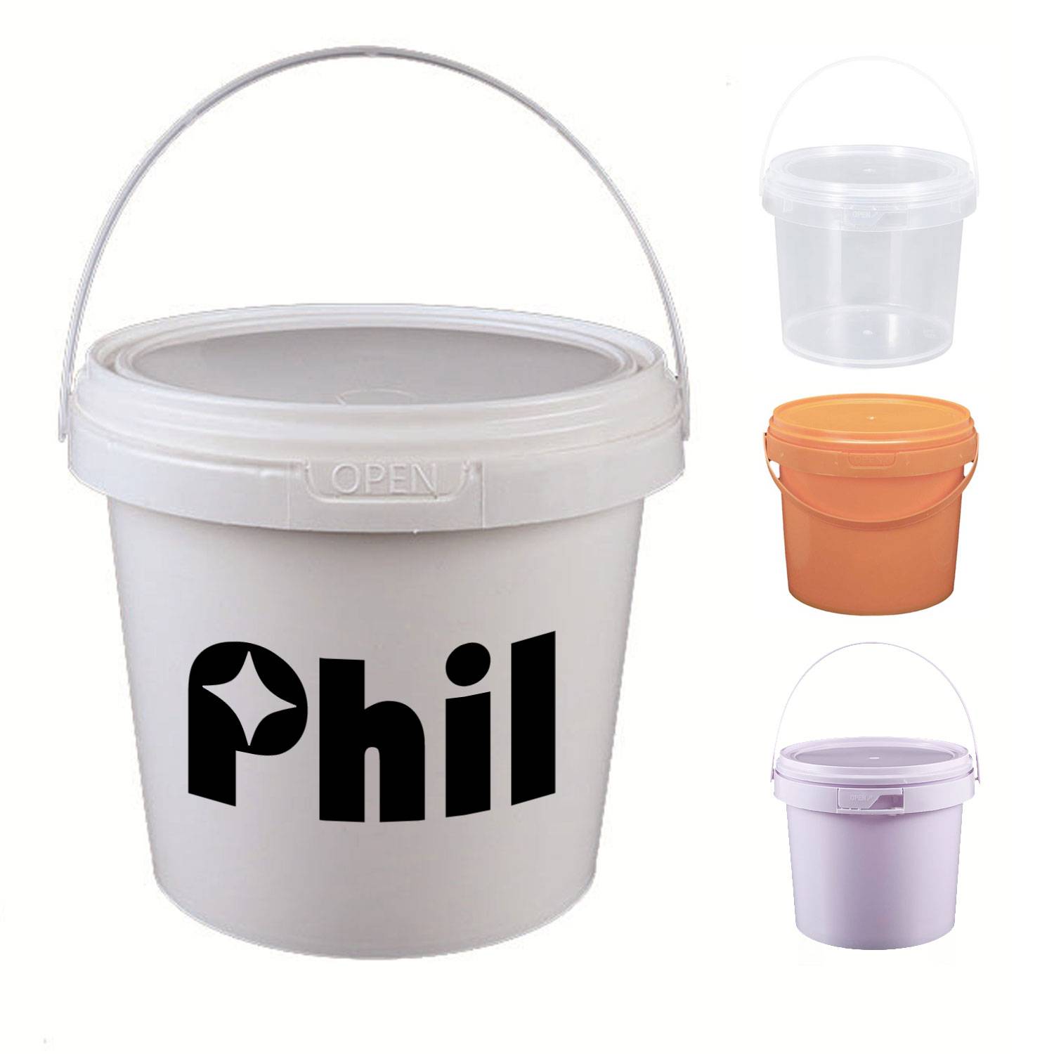 Pet Snack Storage Bucket - 500g Plastic Handled Container 2