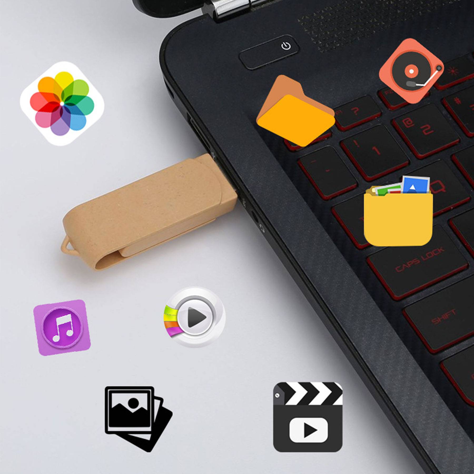 Degradable Material USB Flash Drives 6