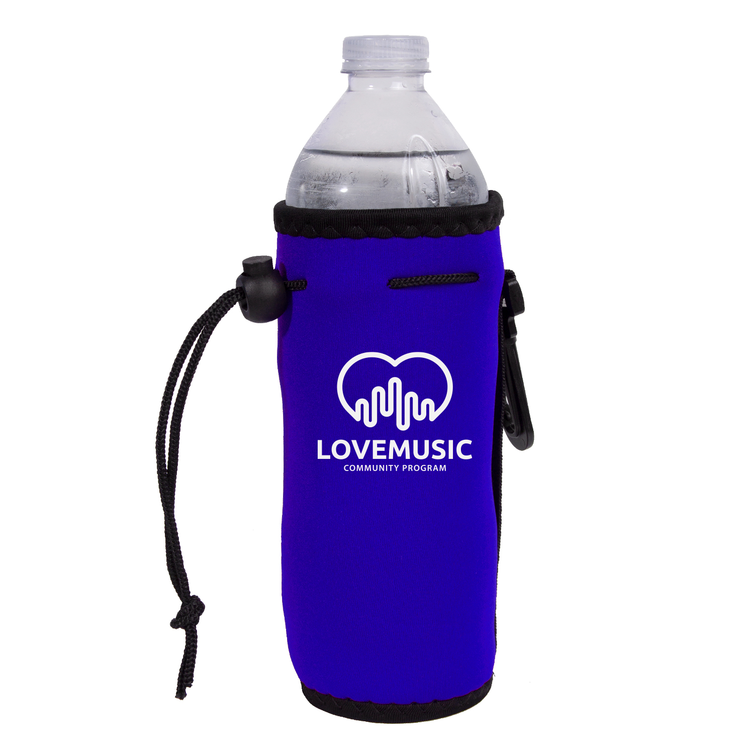 Neoprene Drawstring Bottle Cooler (1 Color Imprint) 4