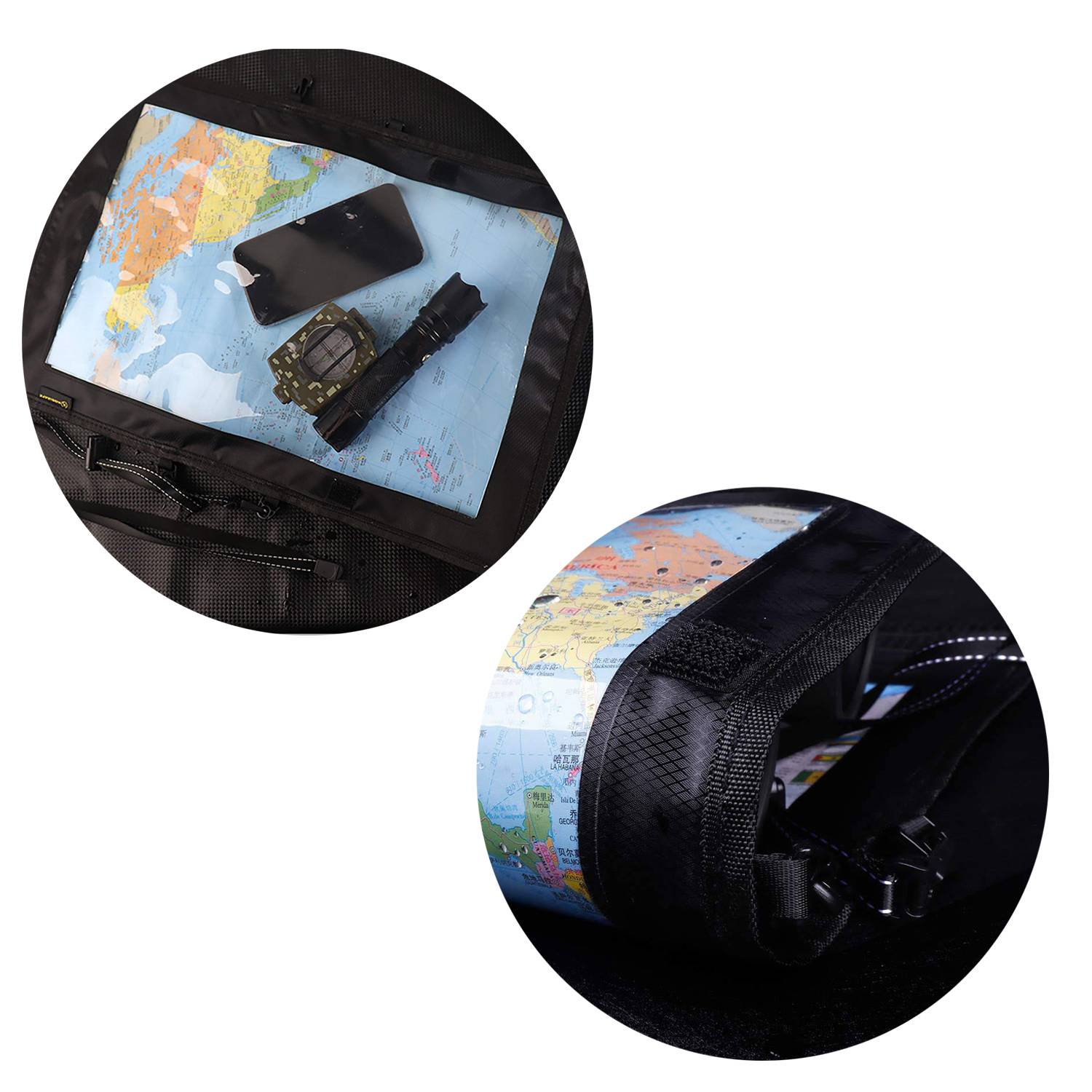 PVC Waterproof Military Hiking Map Pouch with Lanyard 3