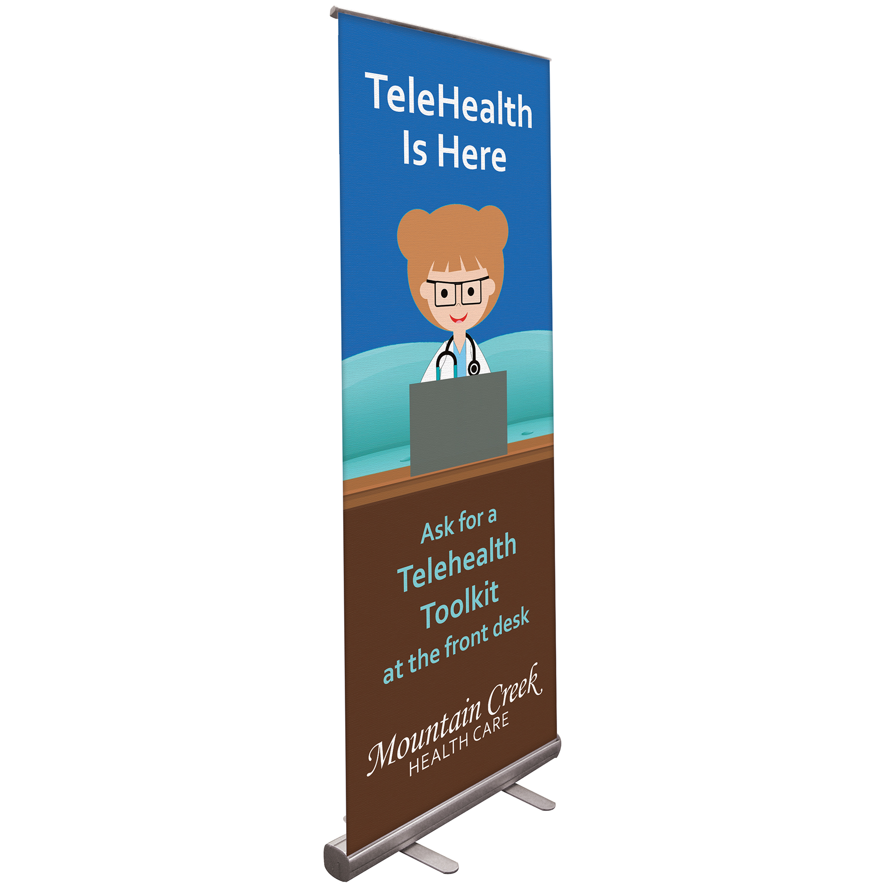 24"x 63" Custom Digitally Printed Retractable Banner Stand 8
