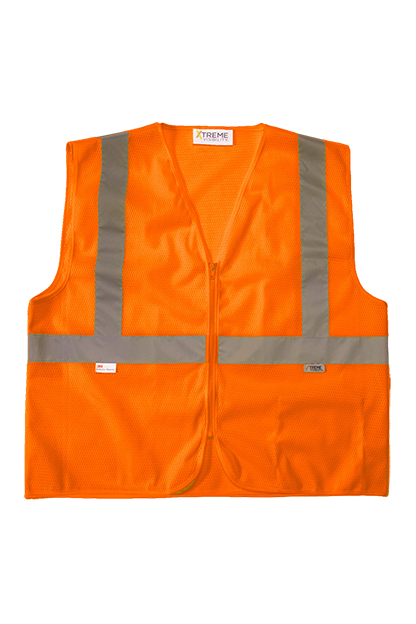 Xtreme Visibility Value Class 2 Zip Mesh Vest 2