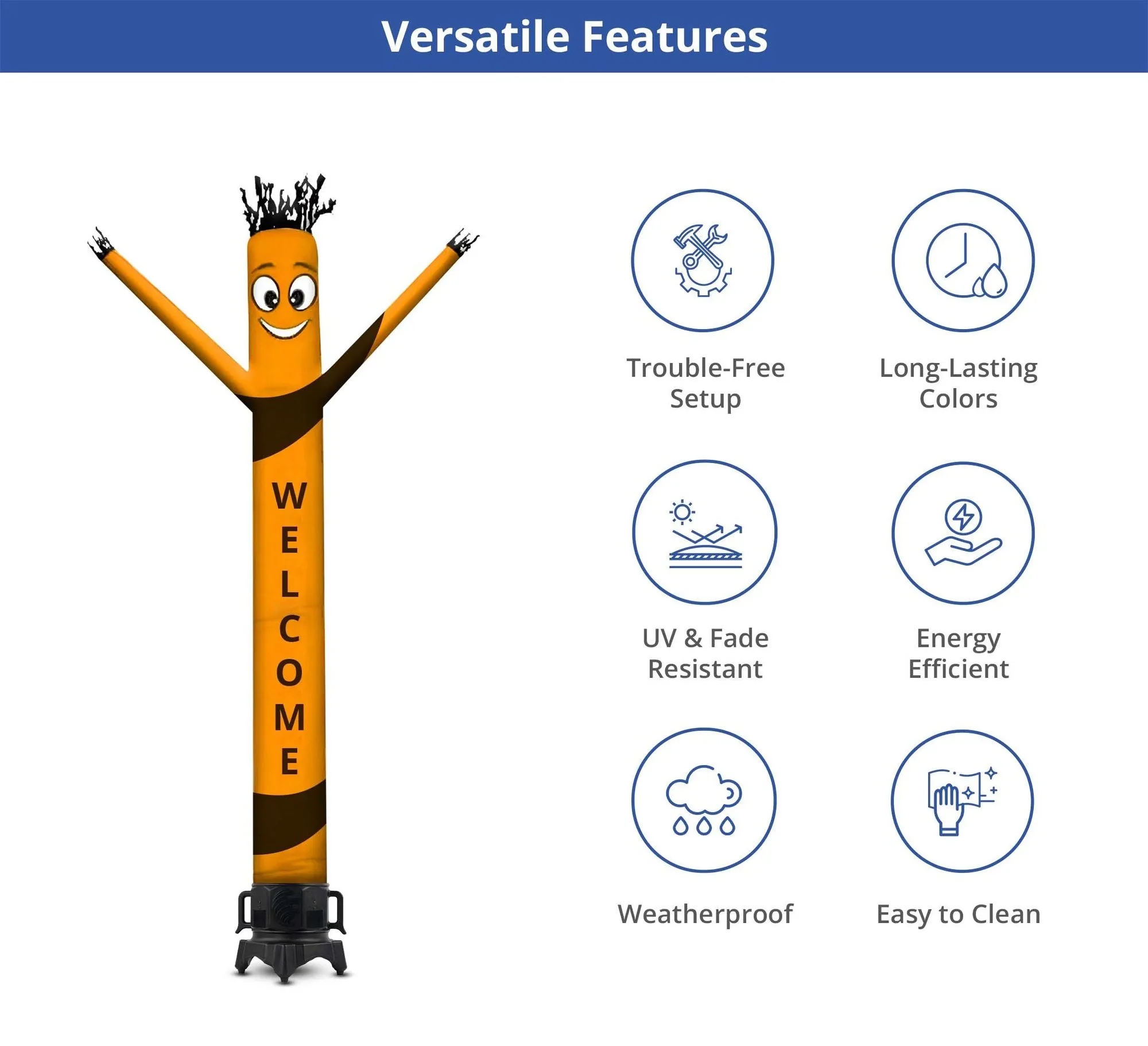 Custom Inflatable Tube Man with Blower (Single Sided) 8