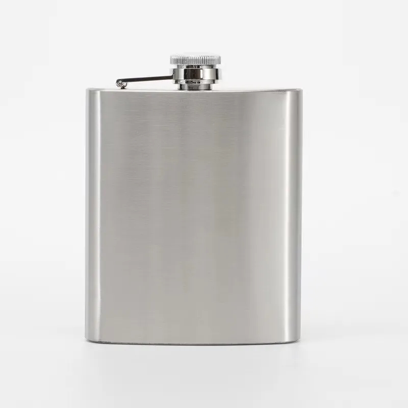 8oz Stainless Steel Hip Flask, custom water bottle with logo imprint 6