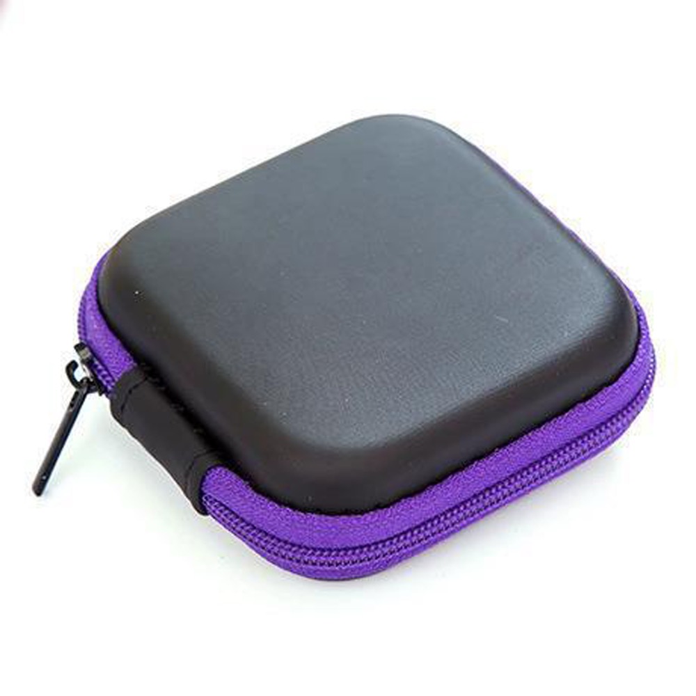 Portable Square Earphone Carrying Case 2