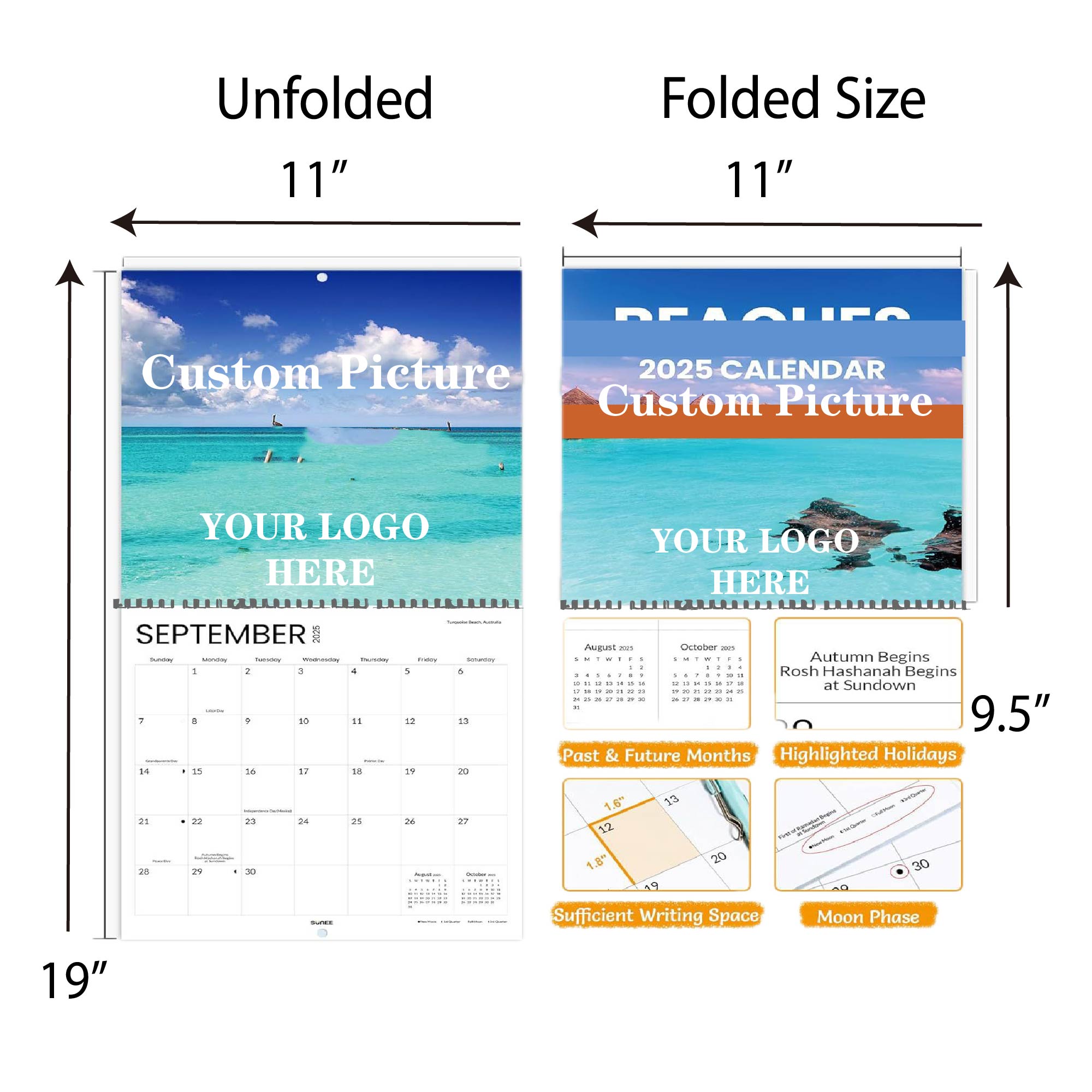 Custom Wall Calendar (9.5"x11") 3