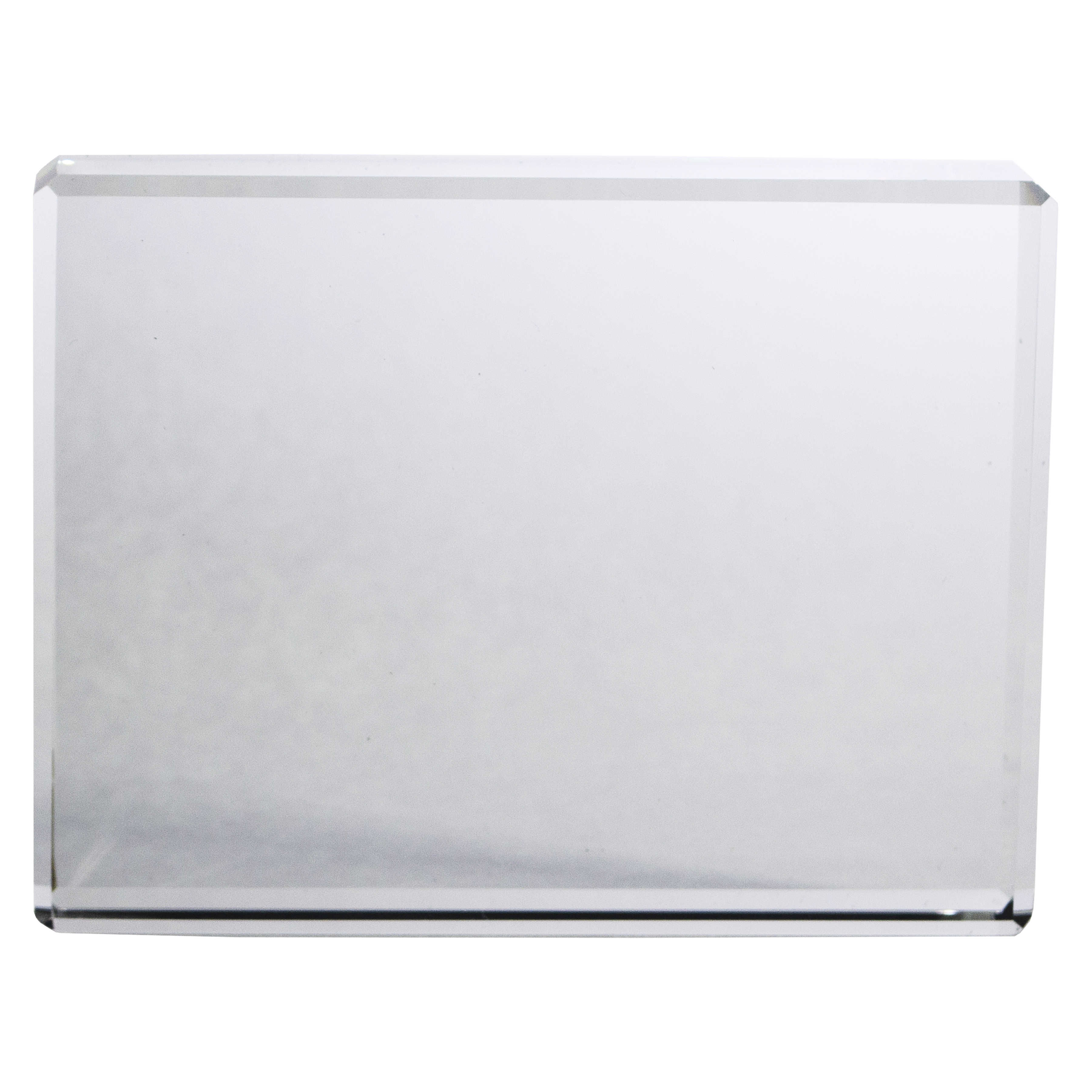 4" Clear Crystal Desktop Award 2