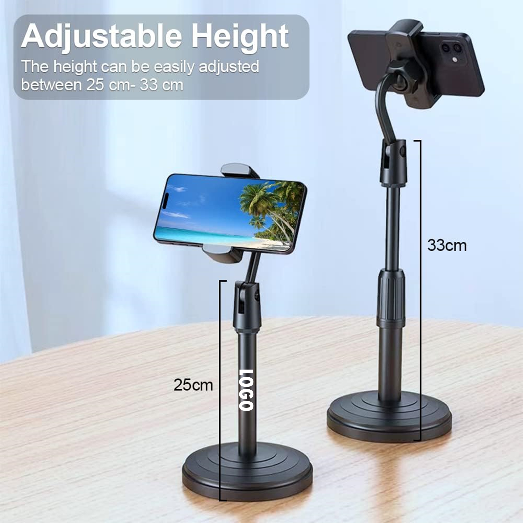 Adjustable Height Phone Stand For Live Streaming 4