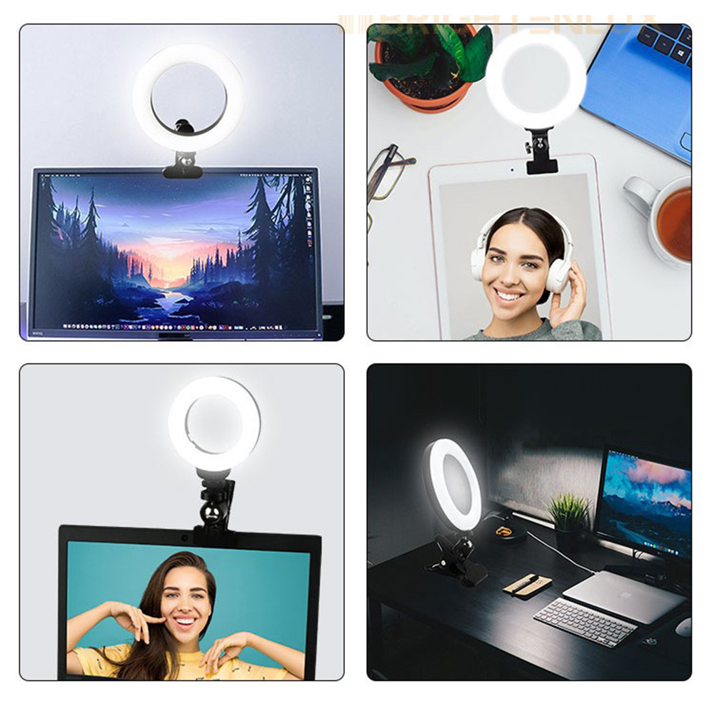 6" LED Selfie Ring Light w/ Laptop Clip 4