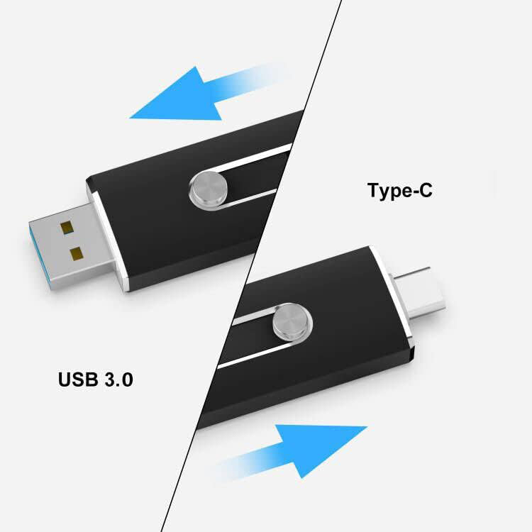 Metal Dual USB and Type-C OTG Drive - Expand Storage on Computer, Mobile Devices, Android and iPhone 1