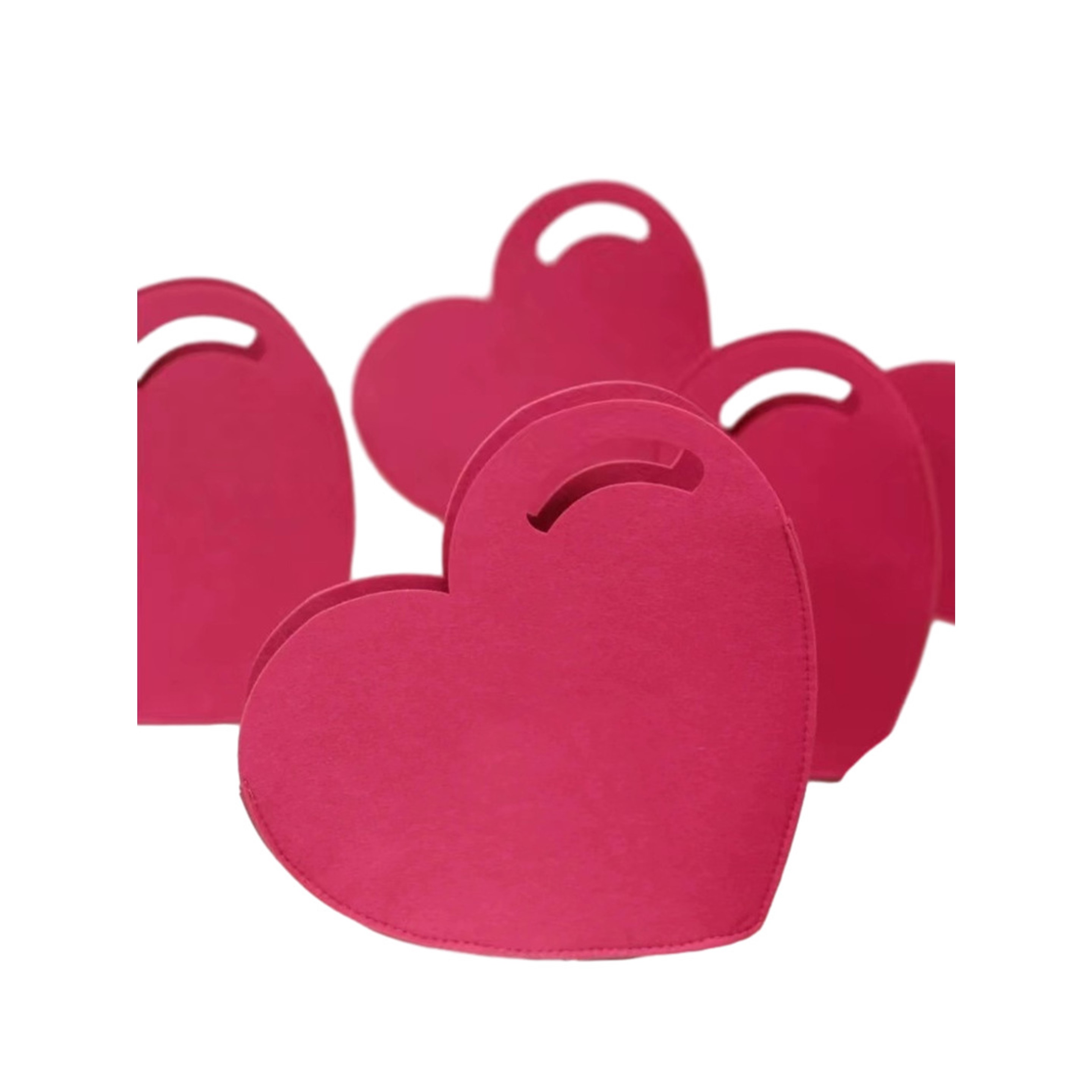 Heart Shaped Felt Handbag (direct import) 3