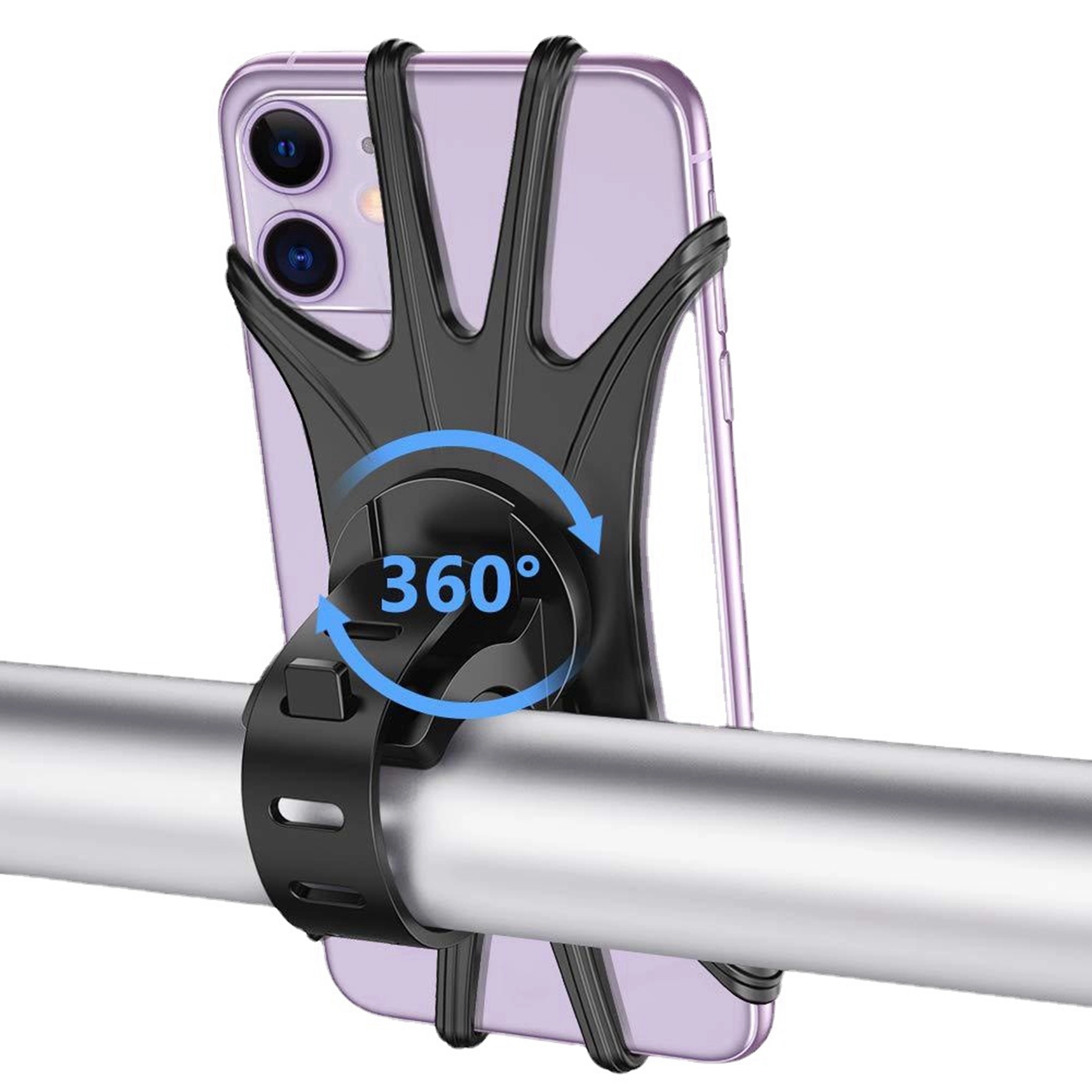 360 Degree Adjustable Phone Holder for Motorcycle Bike 8
