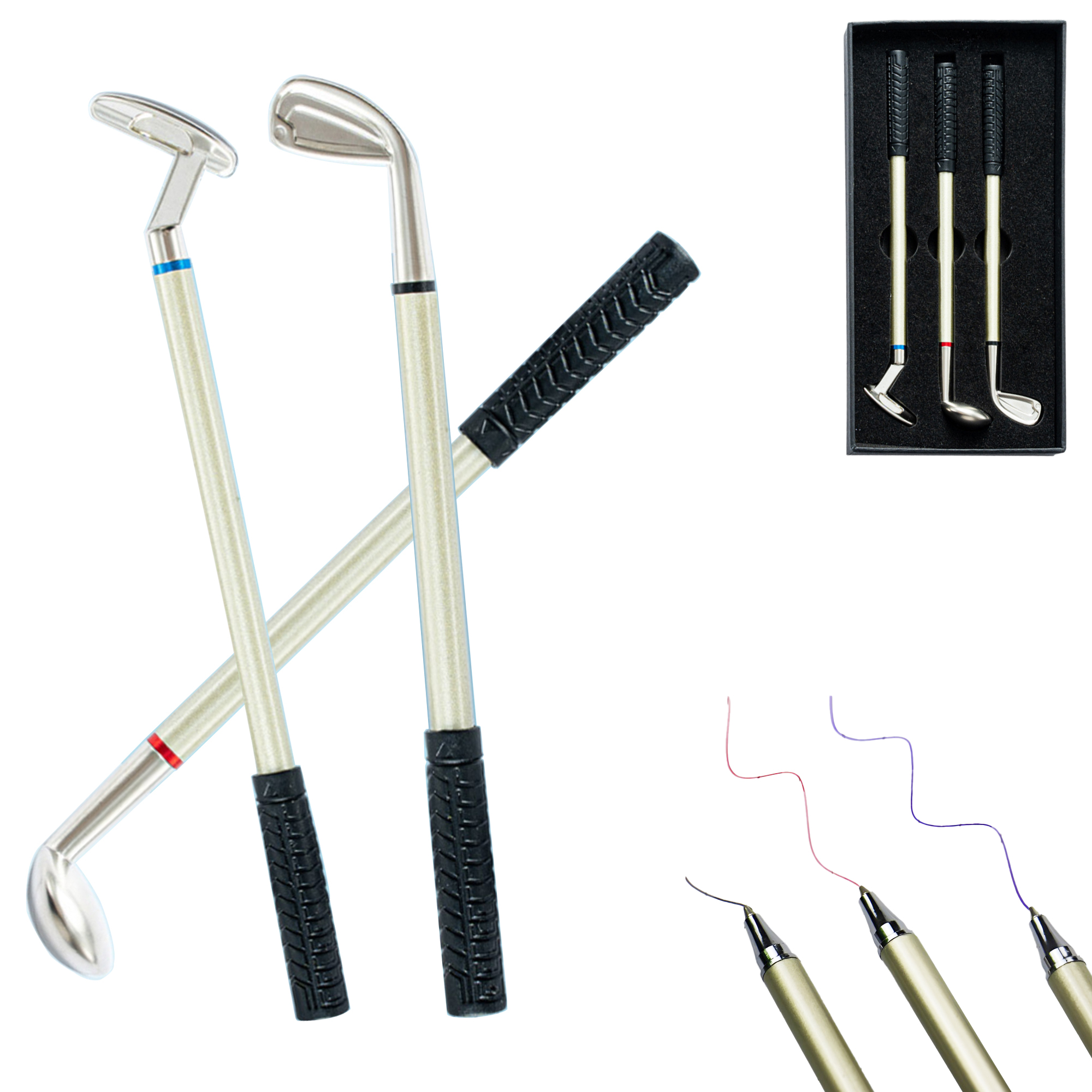 Golf Club Ballpoint Pen Set 2