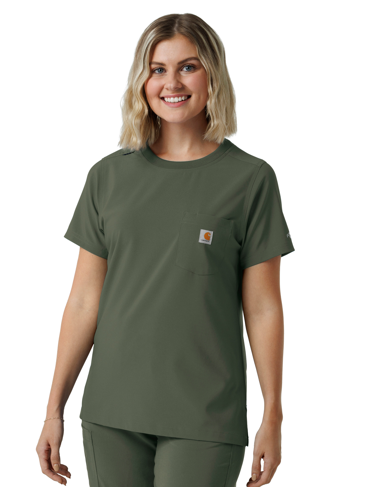 Carhartt Scrubs - Force Cross-Flex - Women's One-Pocket Crew Neck Scrub Top