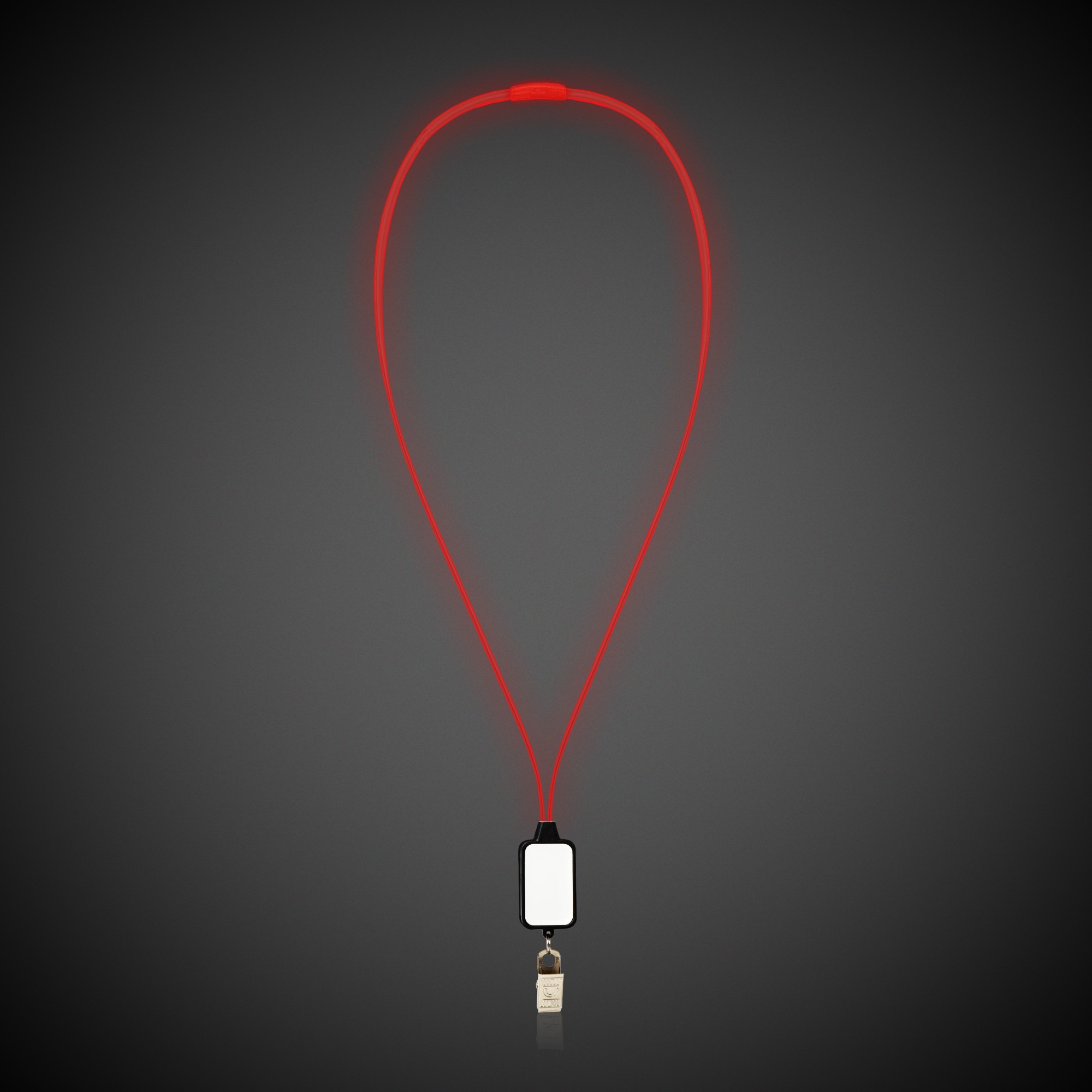 Light Up LED Lanyard with Badge Clip(Pad Print) 1