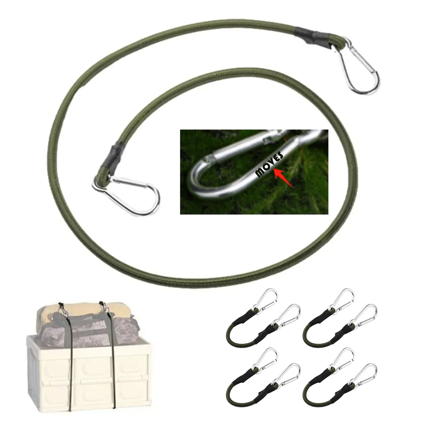 8mm Elastic Band With Mountaineering Buckle 3