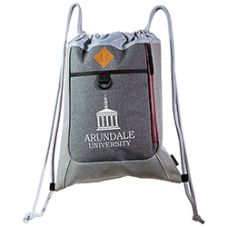 Bordeaux Polycanvas Drawstring Bag by Taroko™ 6