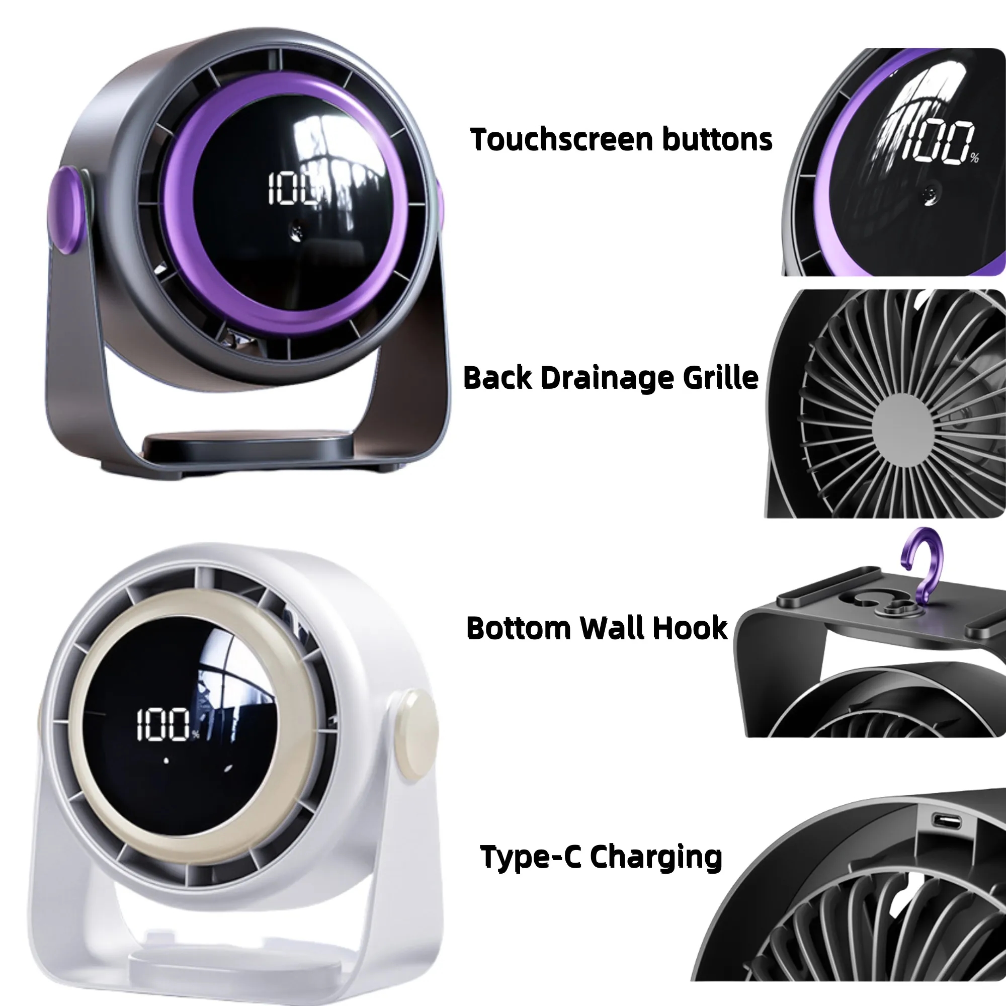Tri-Mount Cyclone Fan for Home Office and Commercial Use 3
