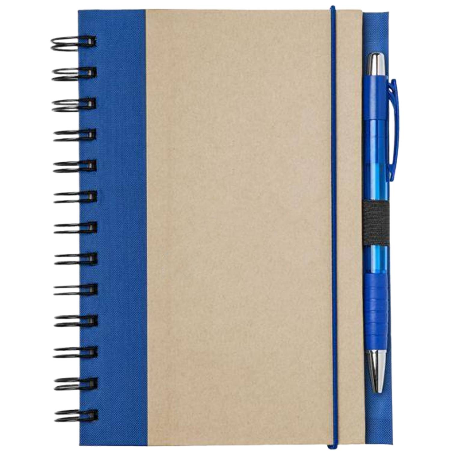 Spiral-Bound Lined Notebook w/ Pen 8