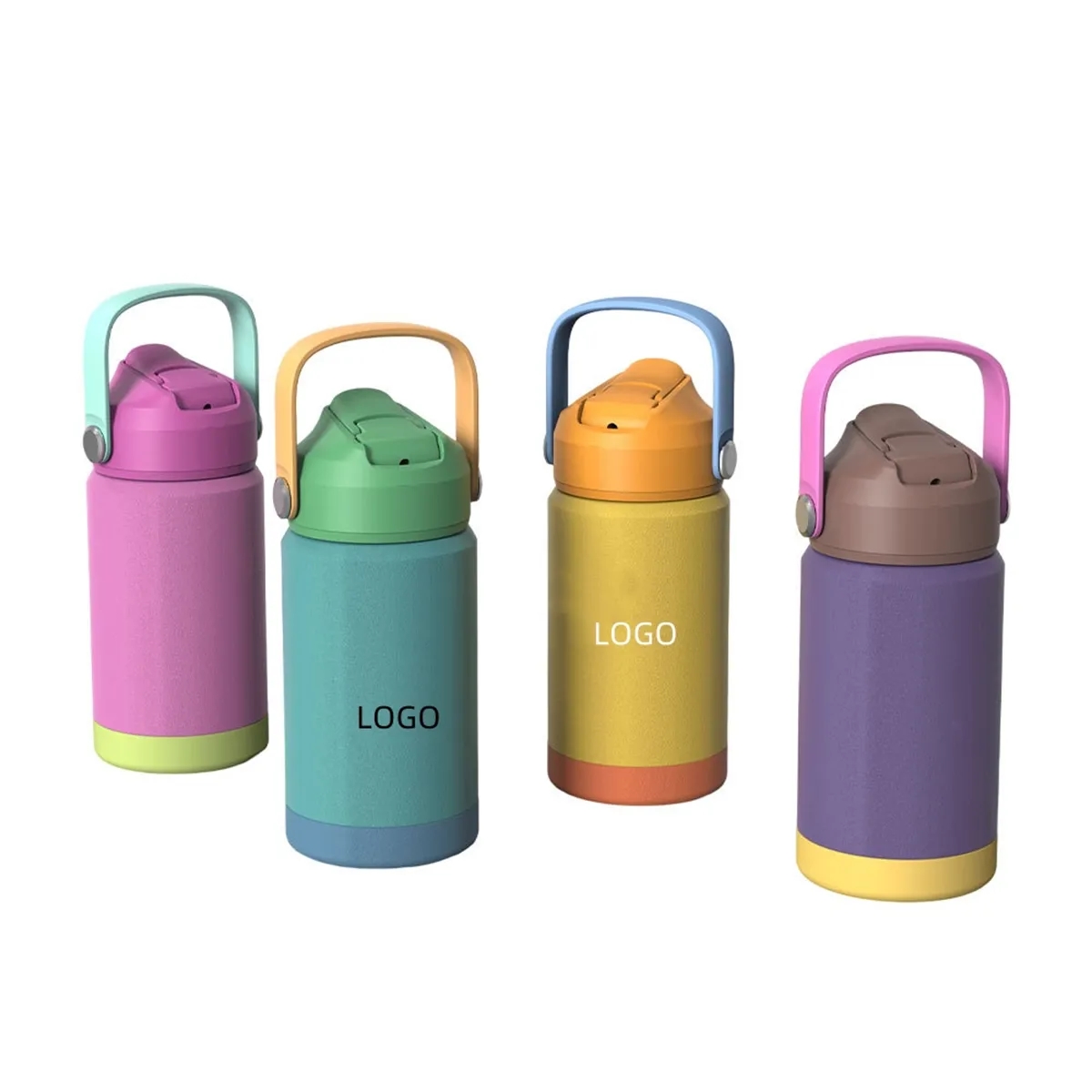 Modern Kids Water Bottle with Straw Lid 5