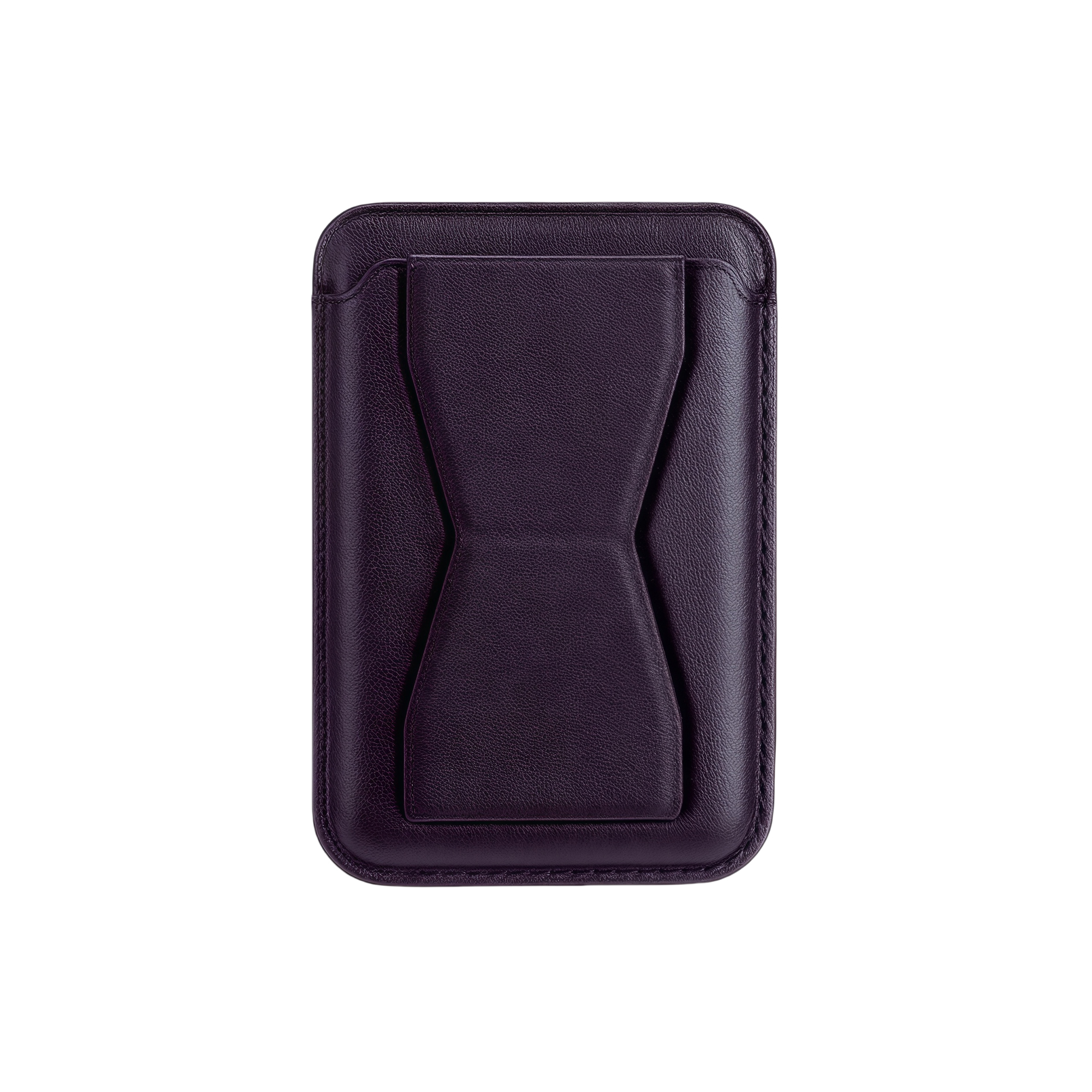 MagSafe Foldable PU Leather Card Holder Stand for Phone with Strong Magnetic Insert and Kickstand 3
