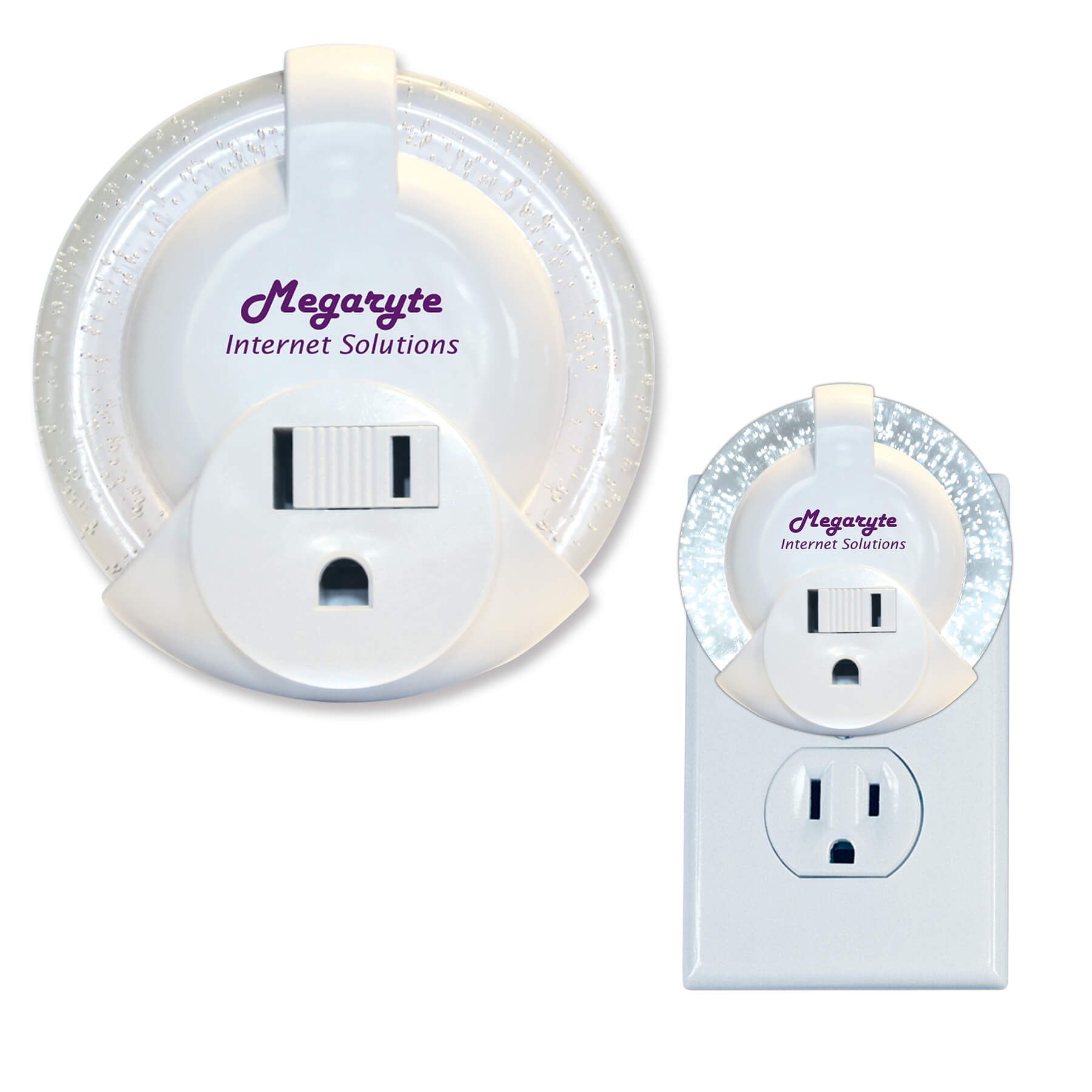 LED Sparkle Night Light with Outlet 7