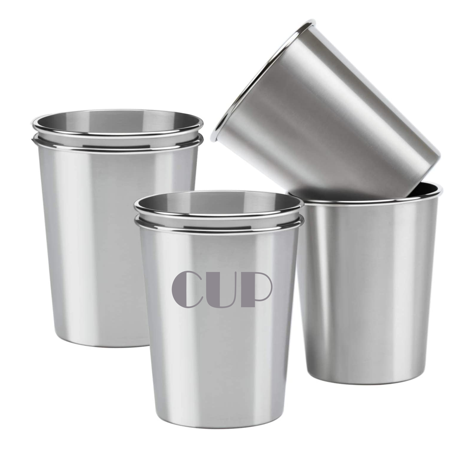 12 Oz Single Wall Stainless Steel Pint Cup 1